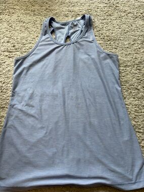 Title Nine Light Blue Racerback Tank Top medium